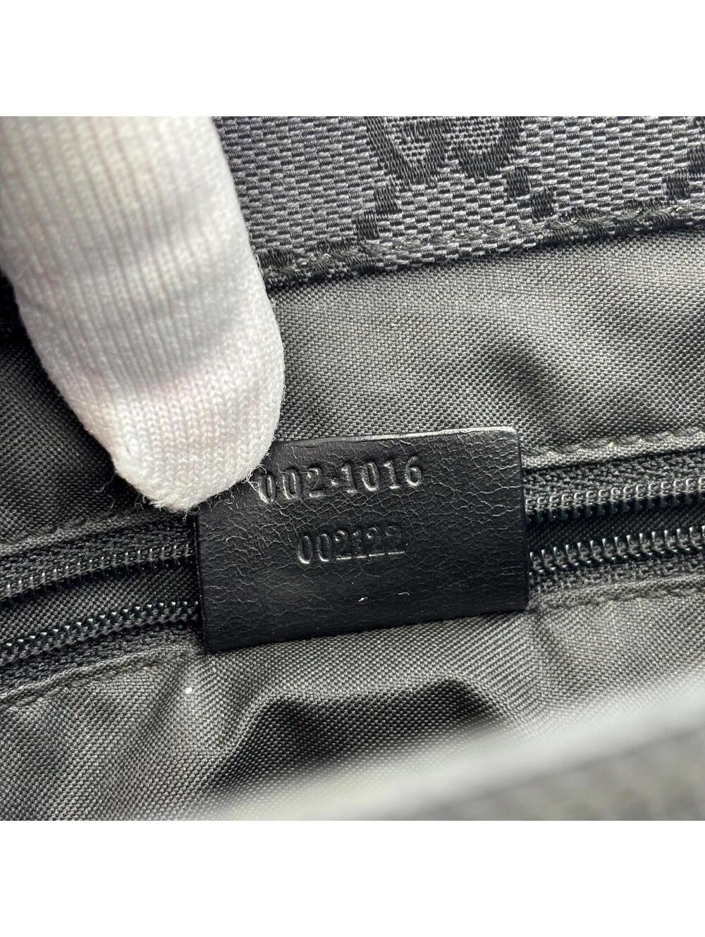 Gucci Bamboo GG Canvas Tote Bag Black - Picture 12 of 12